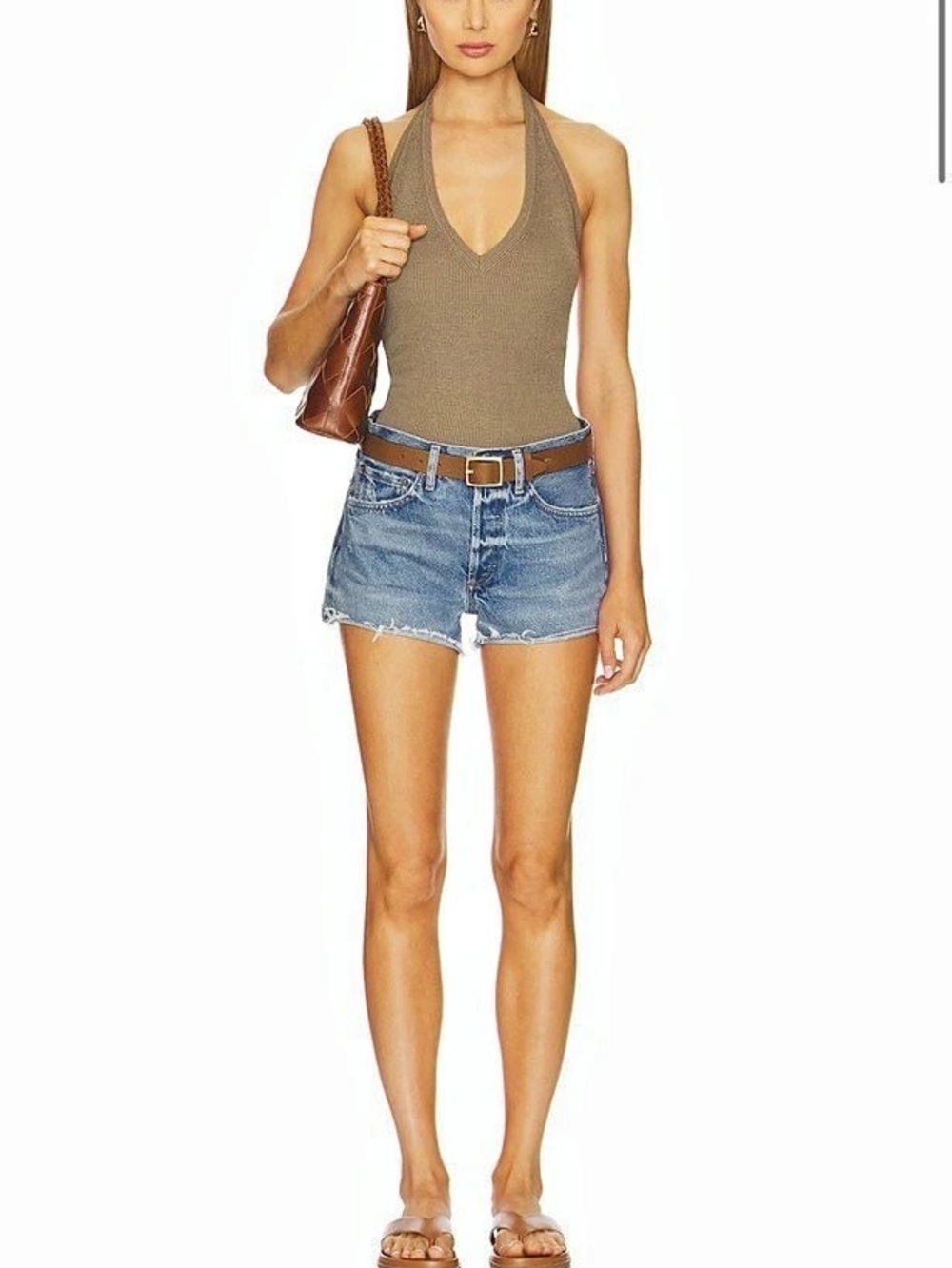 AGOLDE Parker Cut Off Short Denim Cut-Off Jean Shorts size 24